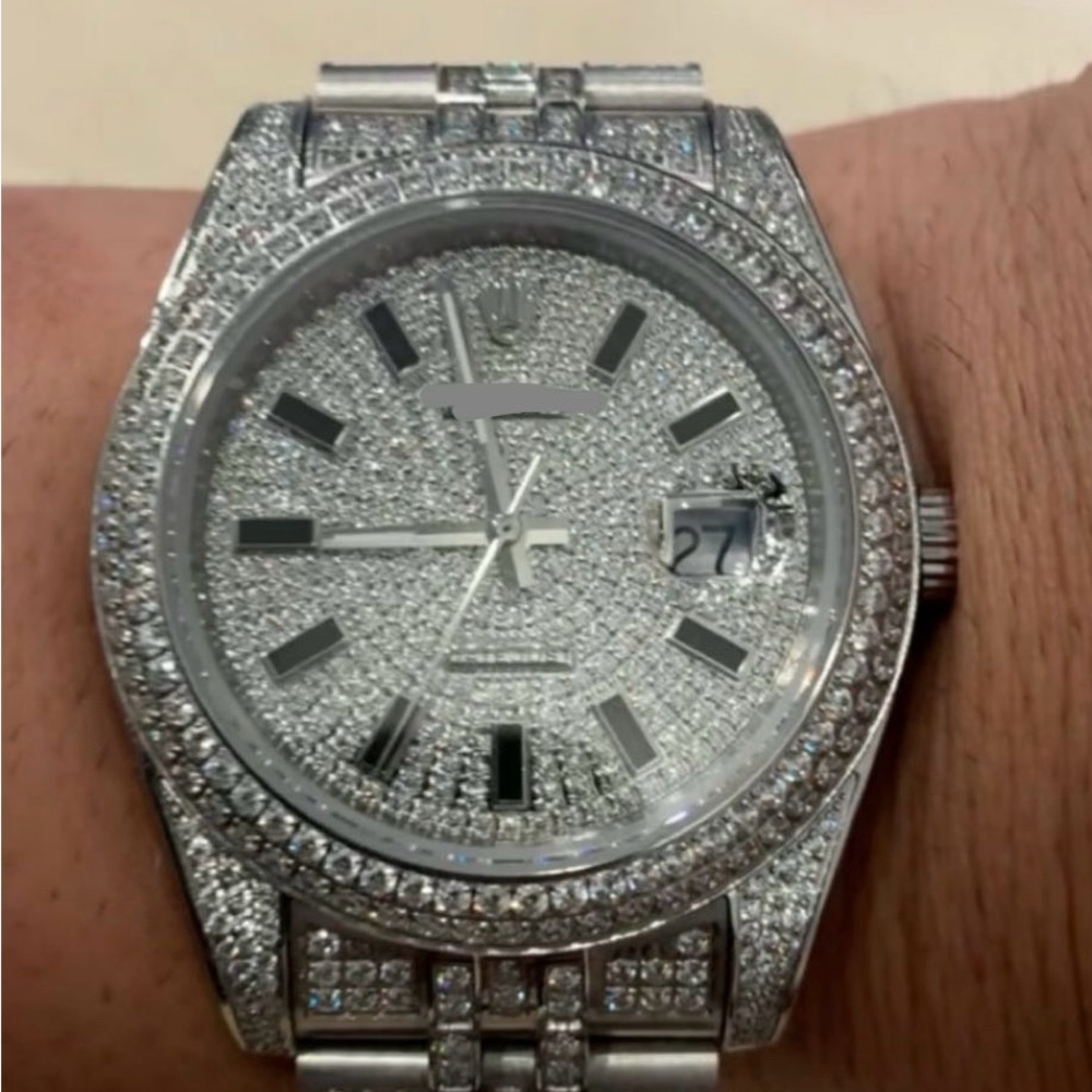 Luxury Silver Men's Bussdown Watch